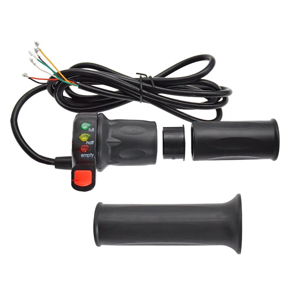 Thumb Throttle Electric Bike Thumb Throttle Grip with Button Switch Real Time Power Monitoring & Easy to Connect
Thumb Throttle Electric Bike Thumb Throttle Grip with Button Switch Real Time Power Monitoring & Easy to Connect
