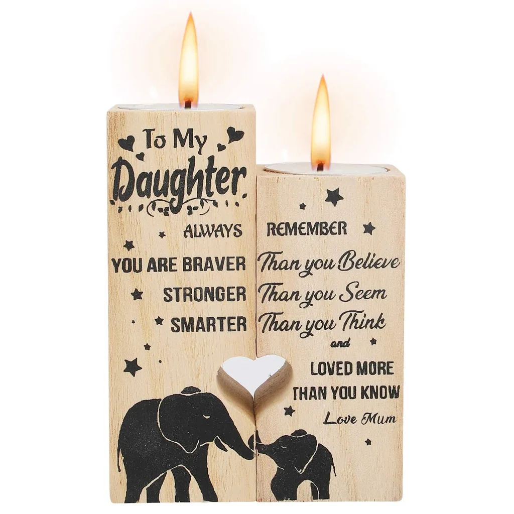 Heart-shaped Candlestick Ornaments Wooden Candle Woodiness Craft Decoration Couple Home Decor Birthday Gift Valentine's Day
Heart-shaped Candlestick Ornaments Wooden Candle Woodiness Craft Decoration Couple Home Decor Birthday Gift Valentine's Day