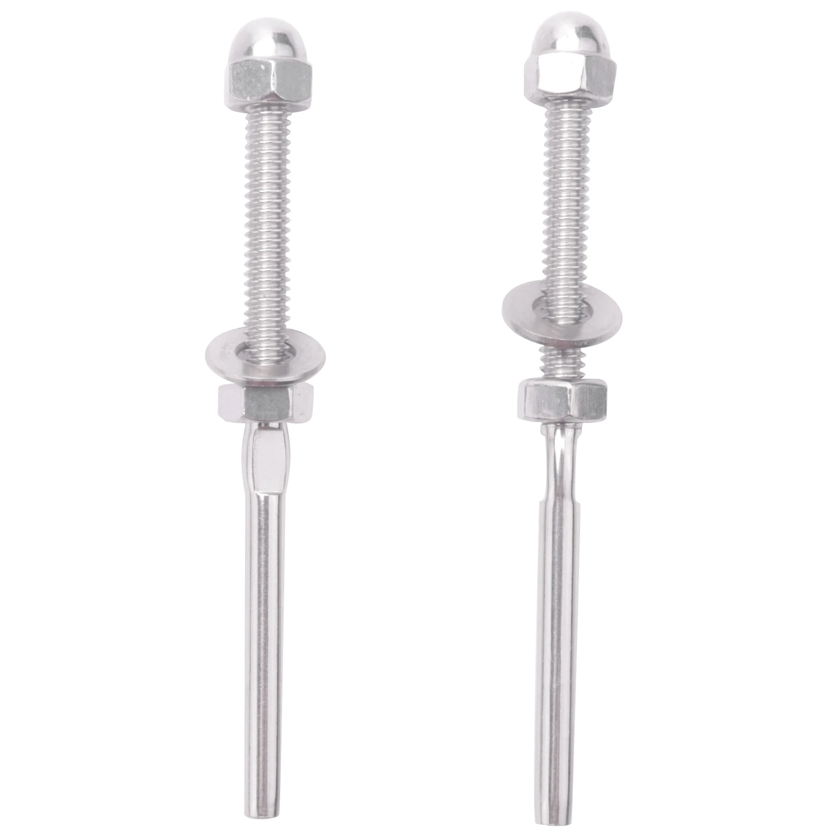 50 Pcs Stainless Steel Handrail Railing Cable Tensioner Threaded Stud End Fitting For 1/8 Inch Cable Wire (50 Pack)
50 Pcs Stainless Steel Handrail Railing Cable Tensioner Threaded Stud End Fitting For 1/8 Inch Cable Wire (50 Pack)