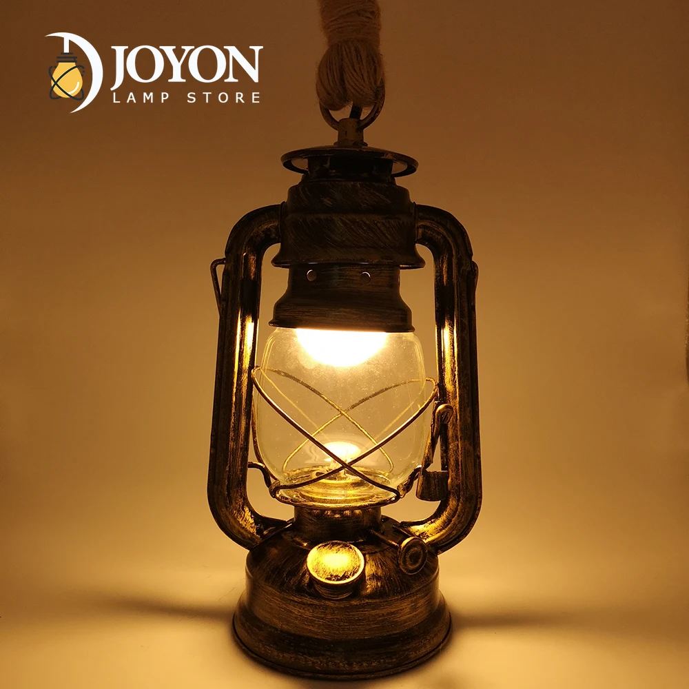 Retro Kerosene Pendant Light Fixture Hemp Rope E27 AC110V 220V Ceiling Pendant Lamp Living Room for Home Decor Vintage Hang Lamp
Retro Kerosene Pendant Light Fixture Hemp Rope E27 AC110V 220V Ceiling Pendant Lamp Living Room for Home Decor Vintage Hang Lamp