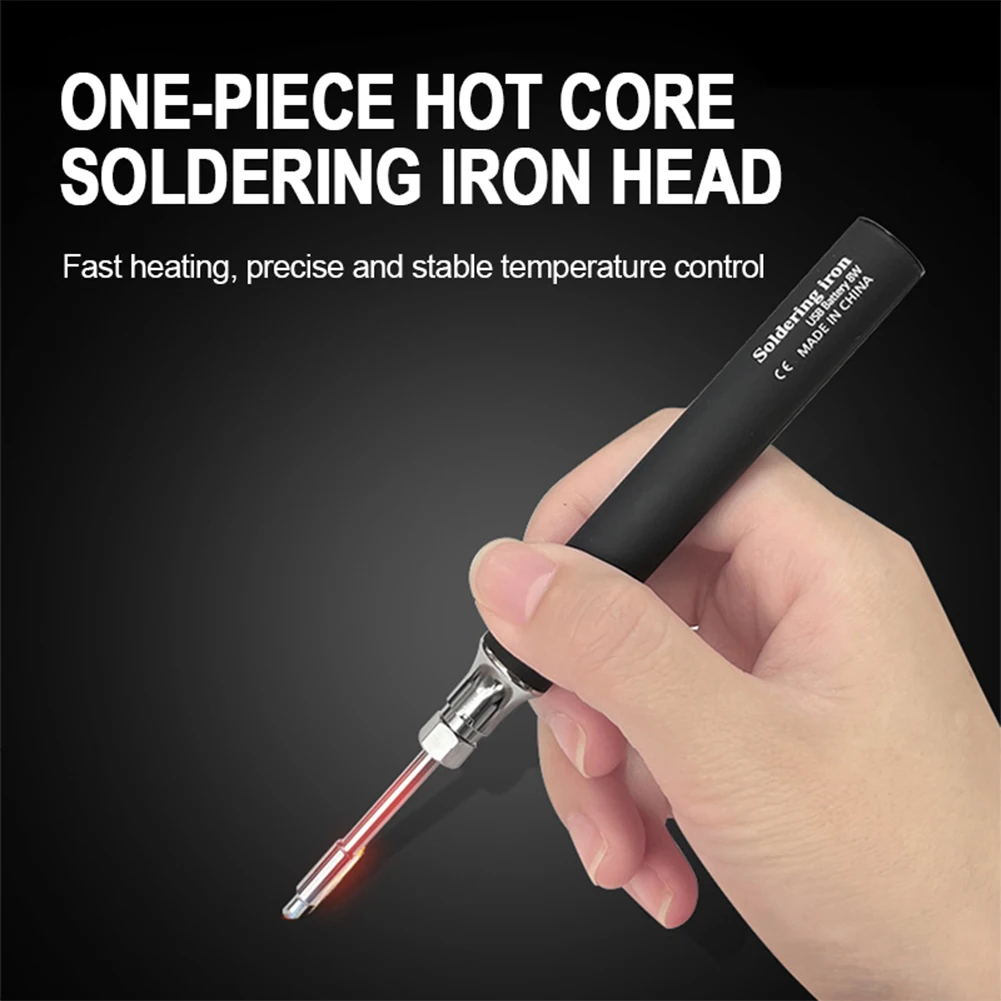 Portable Soldering Iron Pen USB 8-10W Electric Powered Soldering Iron Tool Rechargeable Temperature Adjustment Welding Equipment
Portable Soldering Iron Pen USB 8-10W Electric Powered Soldering Iron Tool Rechargeable Temperature Adjustment Welding Equipment