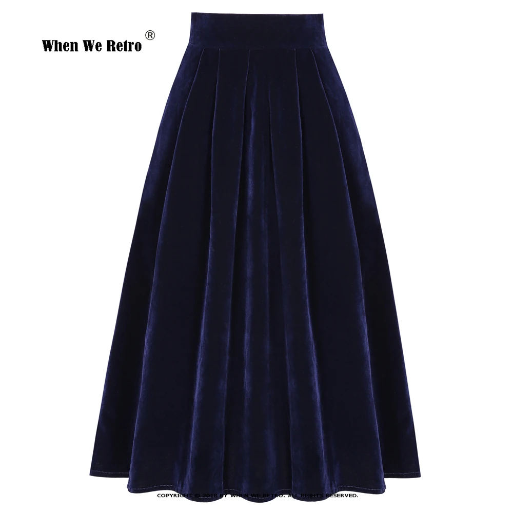 High Quality Velvet Skirts Women Autumn Winter Thicken High Waist Retro Midi Long Skirts Elegant A Line Skirt With Pocket SS0032
High Quality Velvet Skirts Women Autumn Winter Thicken High Waist Retro Midi Long Skirts Elegant A Line Skirt With Pocket SS0032