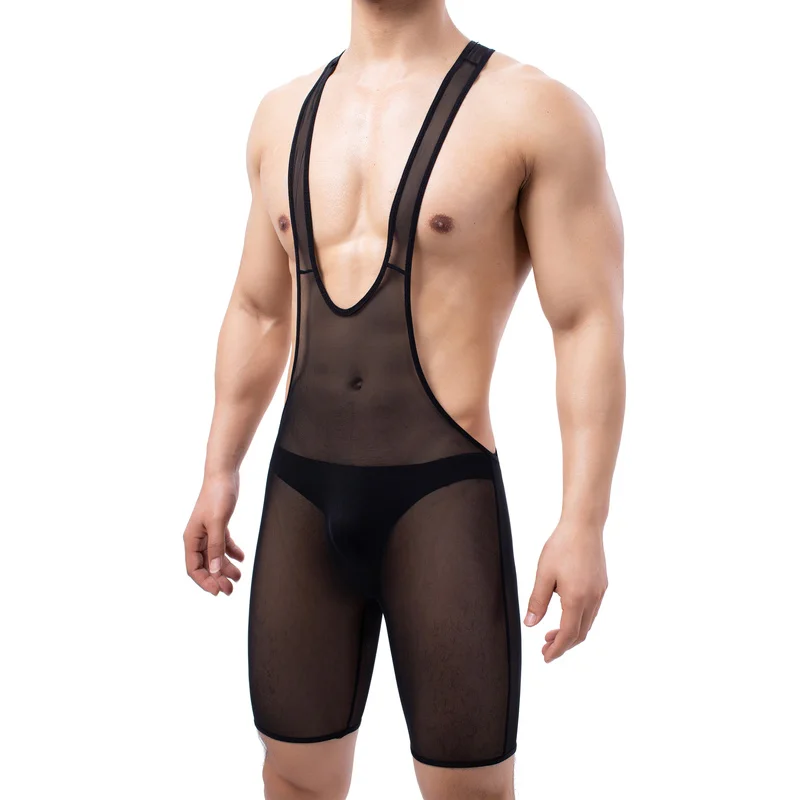 Sexy Mens Mesh Sheer Jumpsuit Transparent Jockstrap Leotard One-Piece Undershirts Bodysuit Sexy Men Rompers Gay Underwear Shorts
Sexy Mens Mesh Sheer Jumpsuit Transparent Jockstrap Leotard One-Piece Undershirts Bodysuit Sexy Men Rompers Gay Underwear Shorts