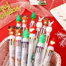 Christmas Gift Cute Cartoon Christmas 10-color Ballpoint Pen Multi-color Pen Press Pen Class Stationery Award
Christmas Gift Cute Cartoon Christmas 10-color Ballpoint Pen Multi-color Pen Press Pen Class Stationery Award