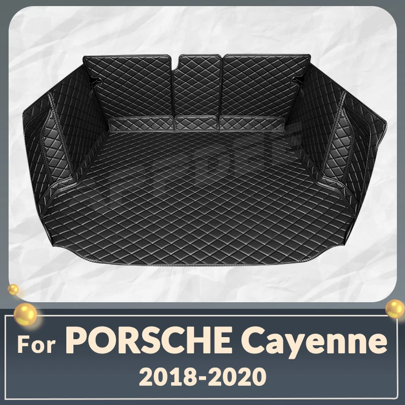 

Автомобильный коврик для багажника с полным покрытием для Porsche Cayenne 5-Seat 2018-2020 19 17, коврик для автомобильного чехла, подкладка для груза, аксессуары для защиты интерьера