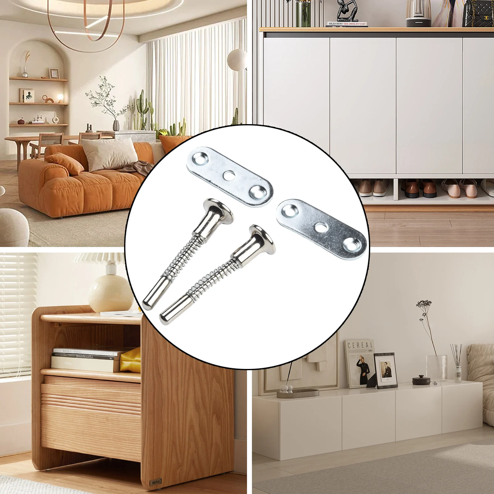 Durable Plunger Latch Hardware 60mm Total Length 6mm Head Cabinet Cupboard Hardware Home Plunger Latches Pring-loaded
Durable Plunger Latch Hardware 60mm Total Length 6mm Head Cabinet Cupboard Hardware Home Plunger Latches Pring-loaded