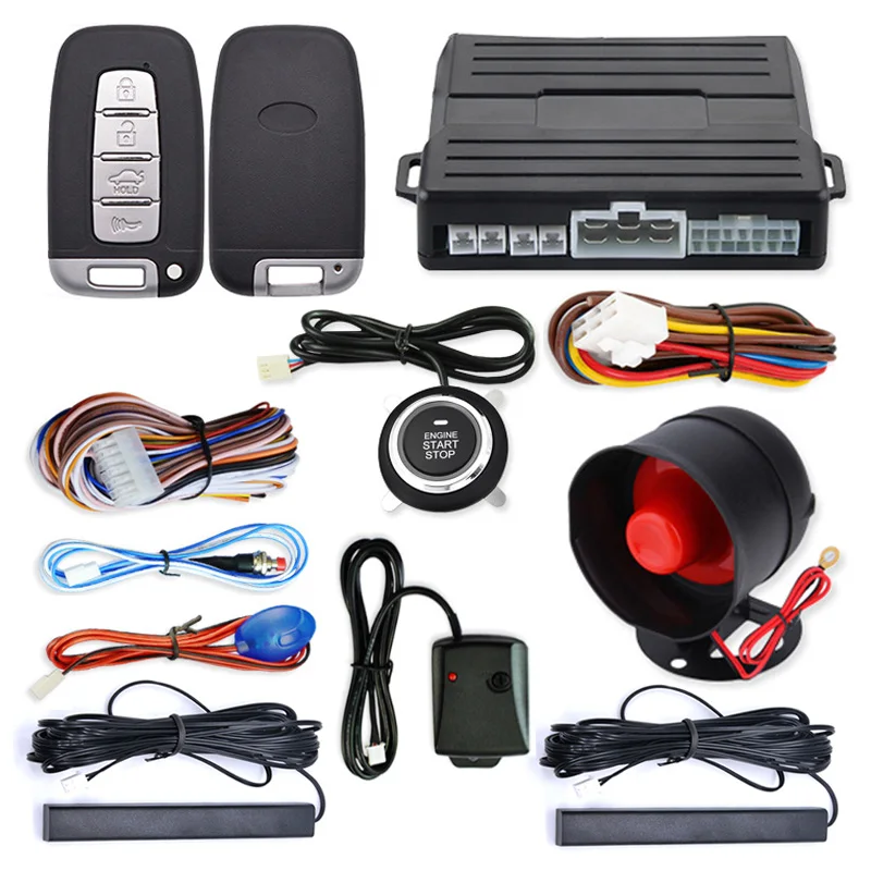 Car Alarm With Autostart Keyless Entry System Auto Engine Start Stop Button PKE Remote Control Ignition Central Lock Automatic
Car Alarm With Autostart Keyless Entry System Auto Engine Start Stop Button PKE Remote Control Ignition Central Lock Automatic