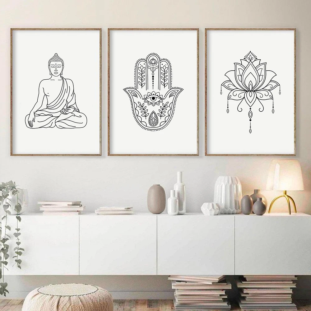 Namaste Print Zen Yoga Lotus Wall Art Canvas Painting Black and White Picture Modern Minimalist Poster Home Room Wall Decor
Namaste Print Zen Yoga Lotus Wall Art Canvas Painting Black and White Picture Modern Minimalist Poster Home Room Wall Decor