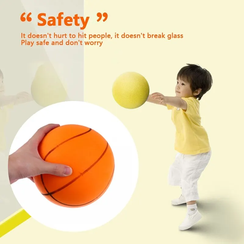 

15/18/21CM Bouncing Mute Ball Indoor Silent Basketball Baby Foam Toy Silent Playground Bounce Basketball Child Sports Toy Games