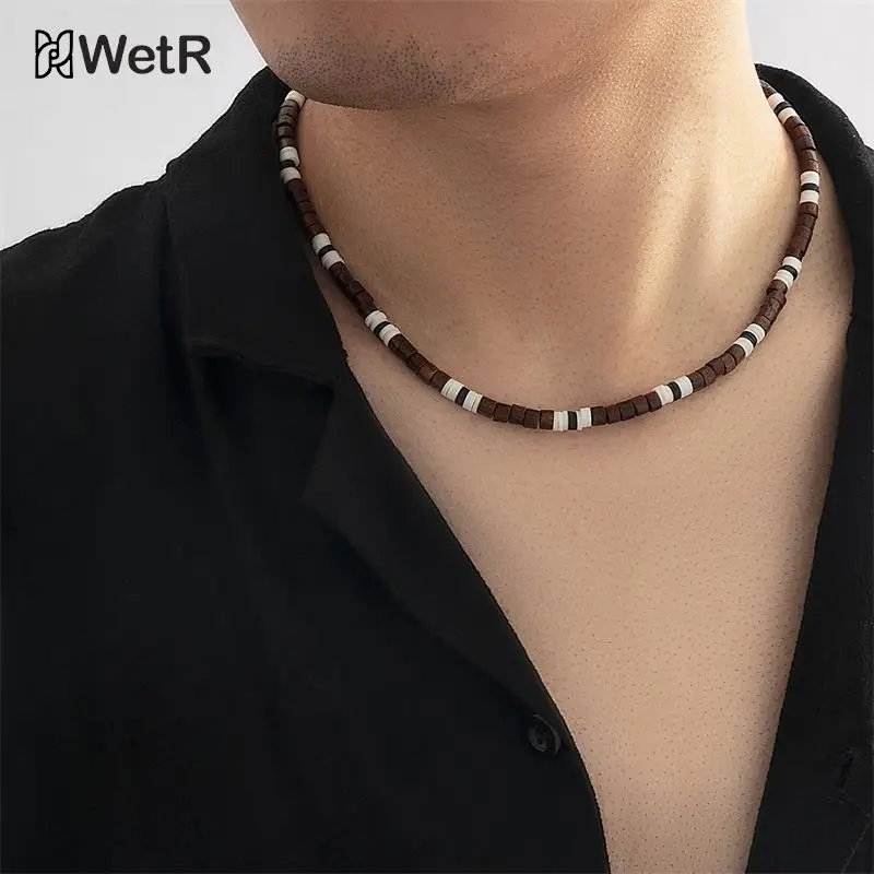 Fashion Male Necklace Creative Soft Temperament Male Jewelry Wood Beaded Men's Gifts Bohemian Style Collar Chain
Fashion Male Necklace Creative Soft Temperament Male Jewelry Wood Beaded Men's Gifts Bohemian Style Collar Chain