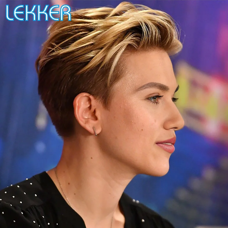 Lekker Slicked Back Bob Highlight Gold Blonde Short Pixie Cut Lace Front Human Hair Wigs For Women Brazilian Remy Hair Color Wig
Lekker Slicked Back Bob Highlight Gold Blonde Short Pixie Cut Lace Front Human Hair Wigs For Women Brazilian Remy Hair Color Wig