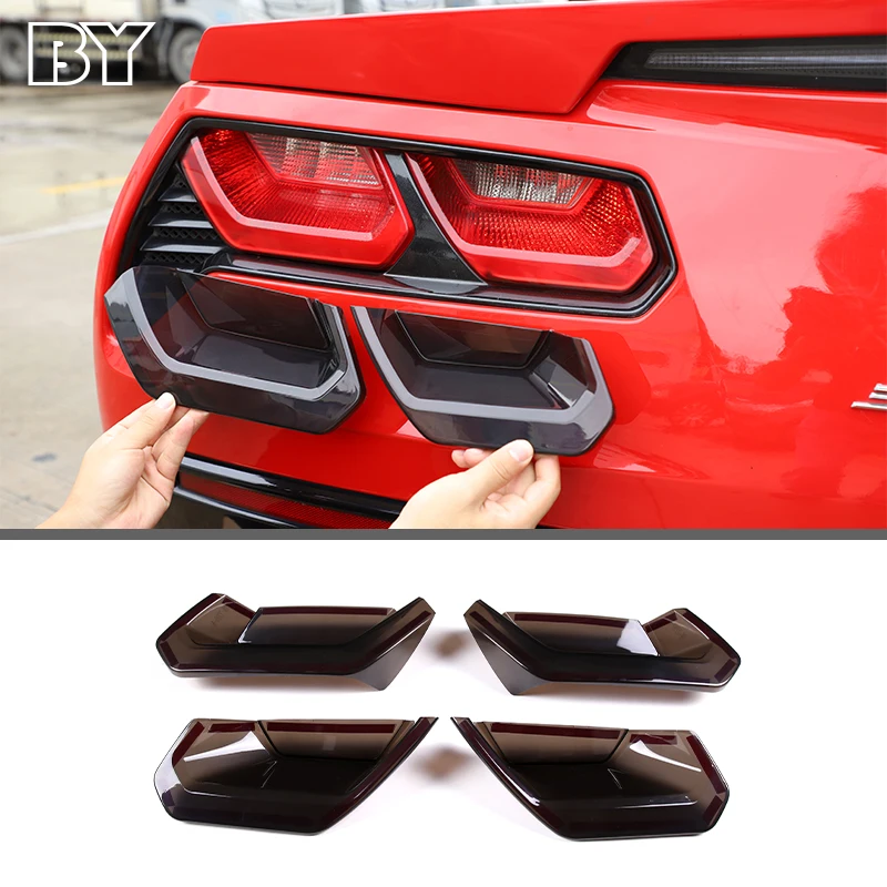 4pcs Automobile Lamp Trim Cover Black Tail Light Cover Trim Sticker For Chevrolet Corvette C7 2014-2019 Auto Exterior Accessory
4pcs Automobile Lamp Trim Cover Black Tail Light Cover Trim Sticker For Chevrolet Corvette C7 2014-2019 Auto Exterior Accessory