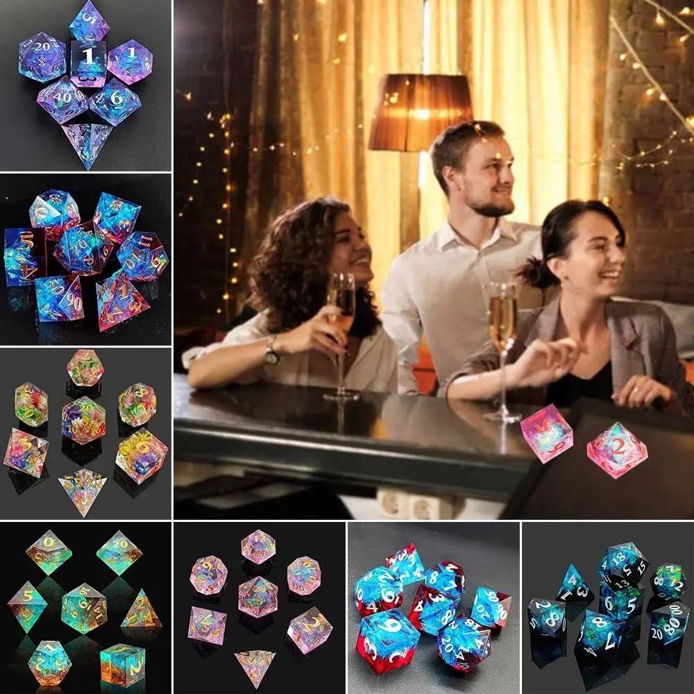 Table Game Game Dice Resin D6 D8 D10 D12 D20 Liquid Fluid Dices Role Playing Games Entertainment Polyhedral Dice TRPG DND
Table Game Game Dice Resin D6 D8 D10 D12 D20 Liquid Fluid Dices Role Playing Games Entertainment Polyhedral Dice TRPG DND