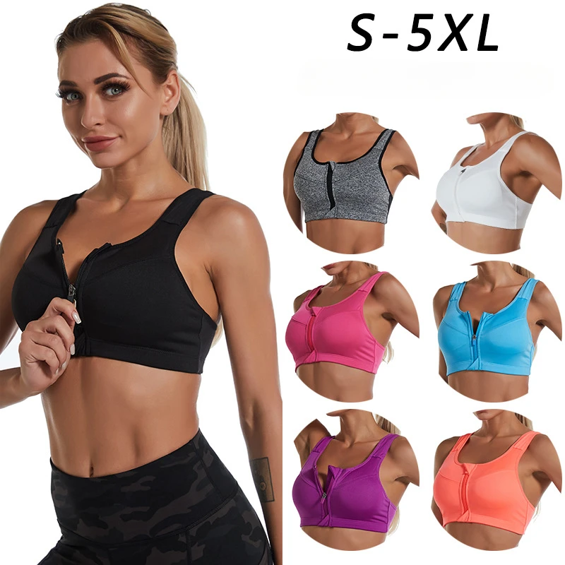 Zipper Large Size Sports Bra No Steel Ring Gathered Yoga Fitness Shockproof Running Ladies Seamless Underwear Beauty Vest
Zipper Large Size Sports Bra No Steel Ring Gathered Yoga Fitness Shockproof Running Ladies Seamless Underwear Beauty Vest