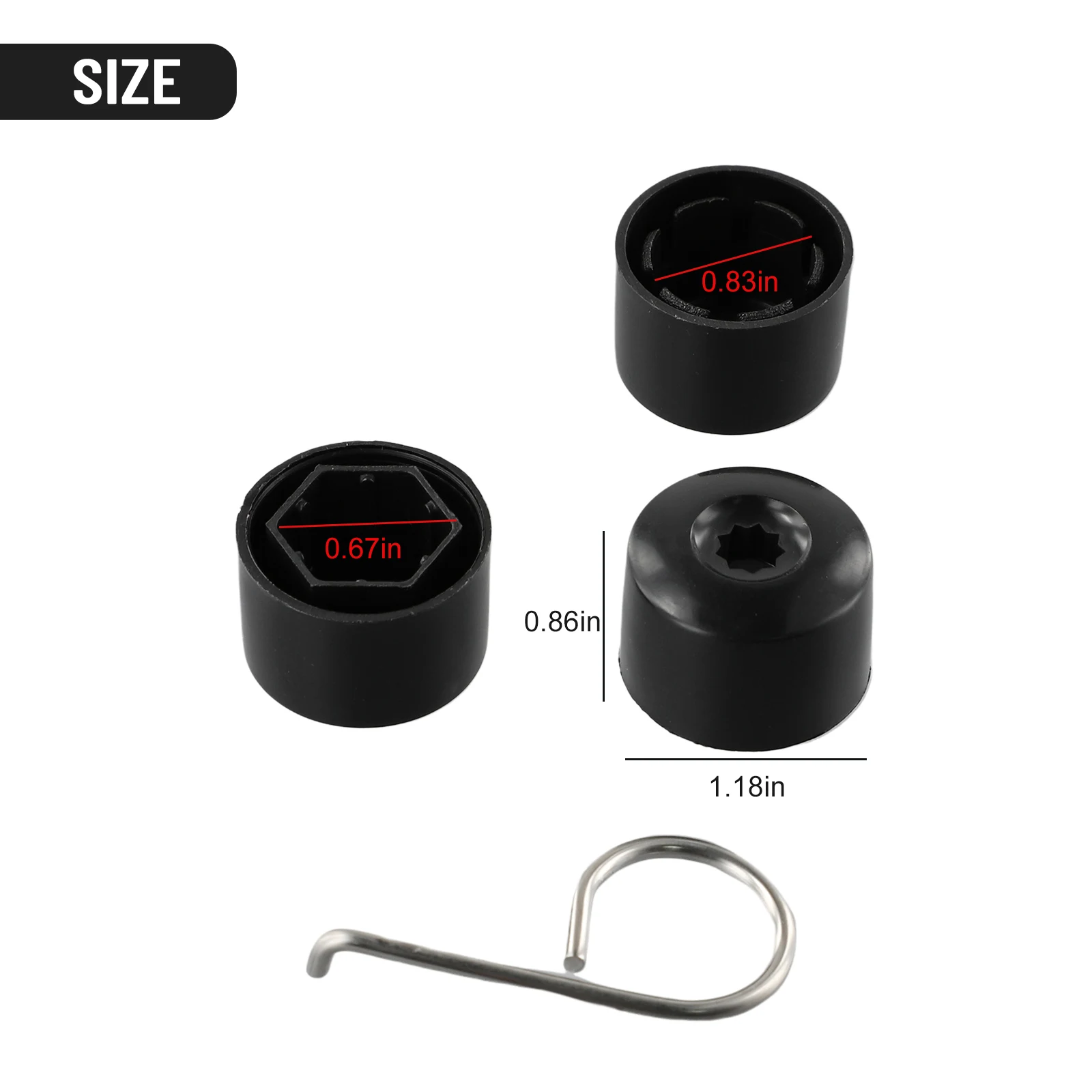 16pcs Wheel Bolt Cap Wheel Bolt Cap Black Plastic, 17mm Fit, T44 Lug Nut, Easy Installation 17mm Fit, T44 Lug Nut
16pcs Wheel Bolt Cap Wheel Bolt Cap Black Plastic, 17mm Fit, T44 Lug Nut, Easy Installation 17mm Fit, T44 Lug Nut