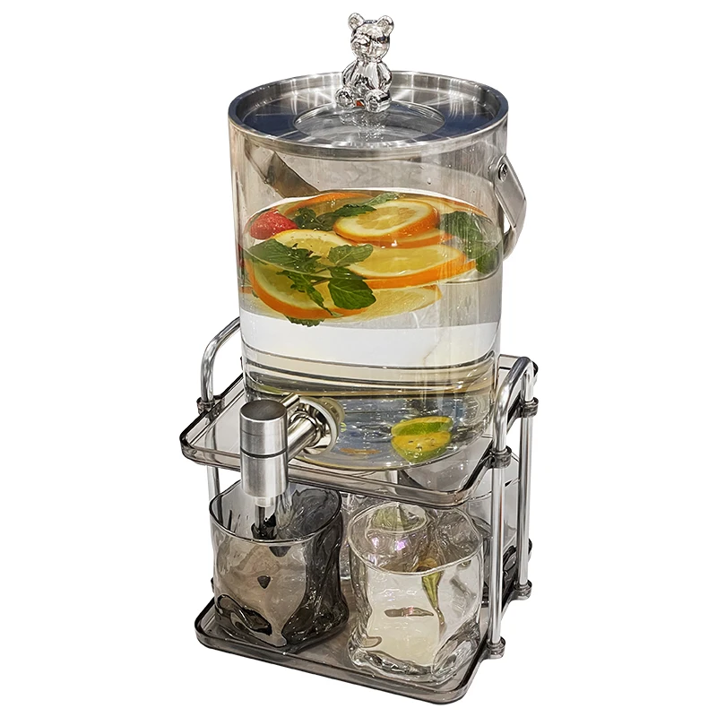 YY Light Luxury High-Grade Glass Cold Water Bottle with Faucet Water Pitcher Fruit Tea Beverage Barrel
YY Light Luxury High-Grade Glass Cold Water Bottle with Faucet Water Pitcher Fruit Tea Beverage Barrel