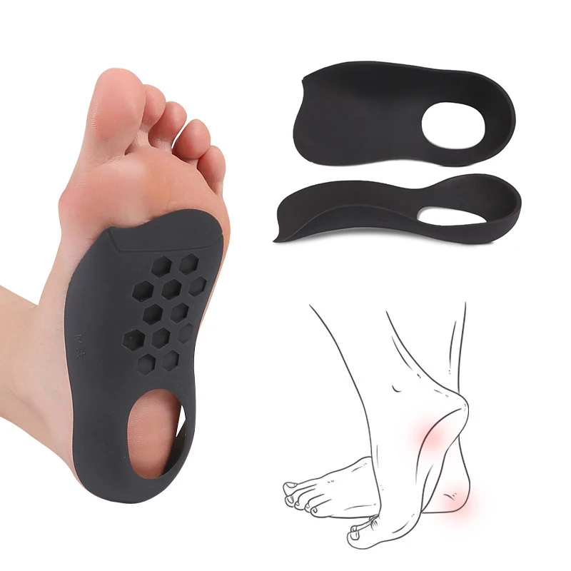 

Men Women Foot Care Insert Insole for Shoes Flat Foot O-Shaped Legs Correction Arch Support Plantar Fasciitis Orthopedic Insoles