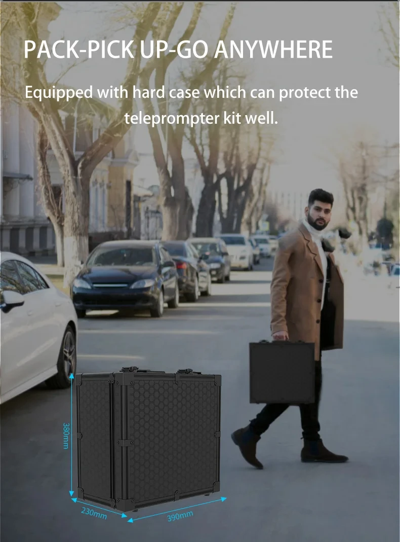 TYSTVideo TS-T50Q DSLR Camera Mobile Live Streaming Video Recording Portable Tablet 15 inch Large Screen Teleprompter 16 TYSTVideo TS-T50Q DSLR Camera Mobile Live Streaming Video Recording Portable Tablet 15 inch Large Screen Teleprompter 10