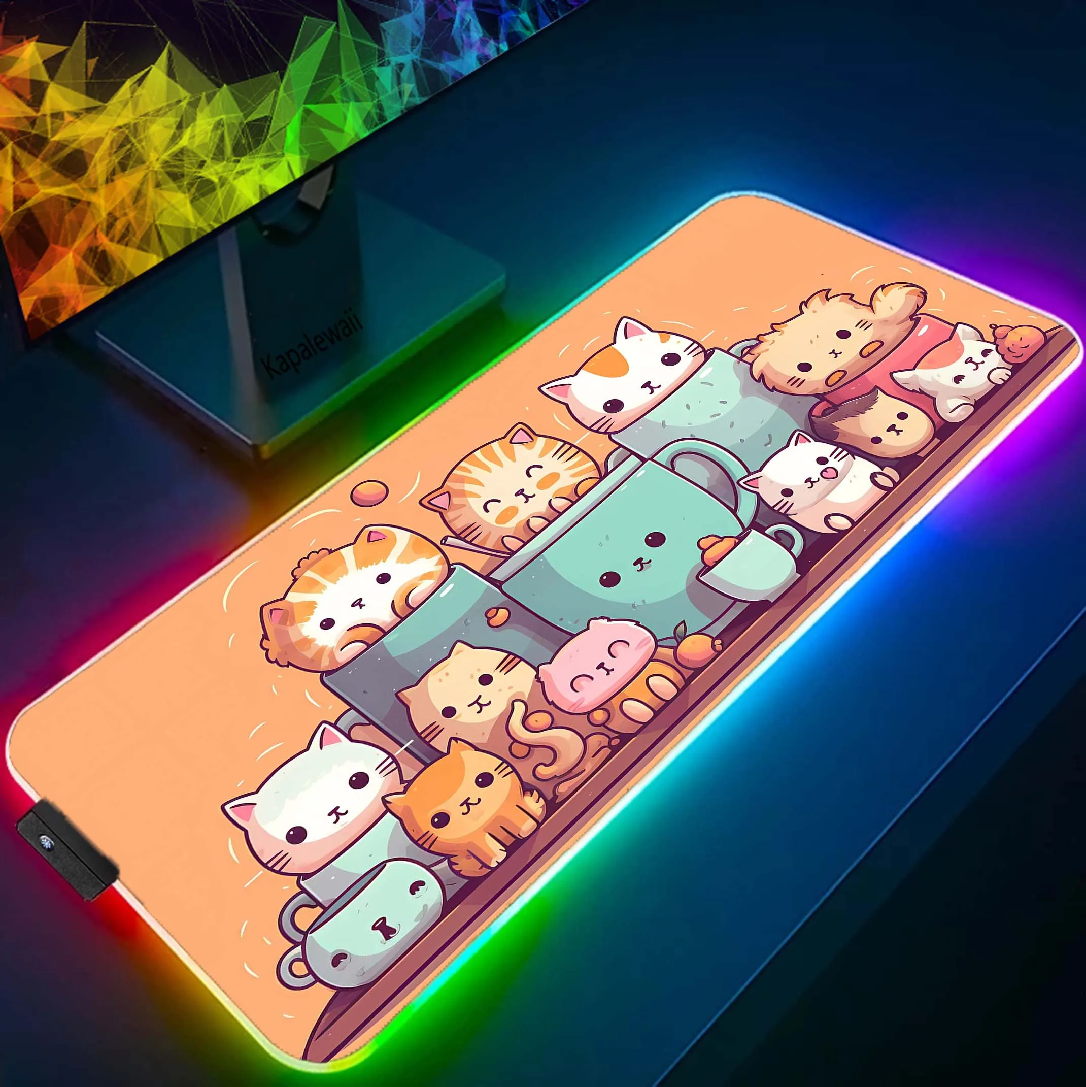 RGB Large Mousepad Rubber Deskmat Company Desk Pad LED Big Mouse pads Locking Edge Mouse Pads XXL Cat Mouse Pad Gaming Mouse Mat
RGB Large Mousepad Rubber Deskmat Company Desk Pad LED Big Mouse pads Locking Edge Mouse Pads XXL Cat Mouse Pad Gaming Mouse Mat