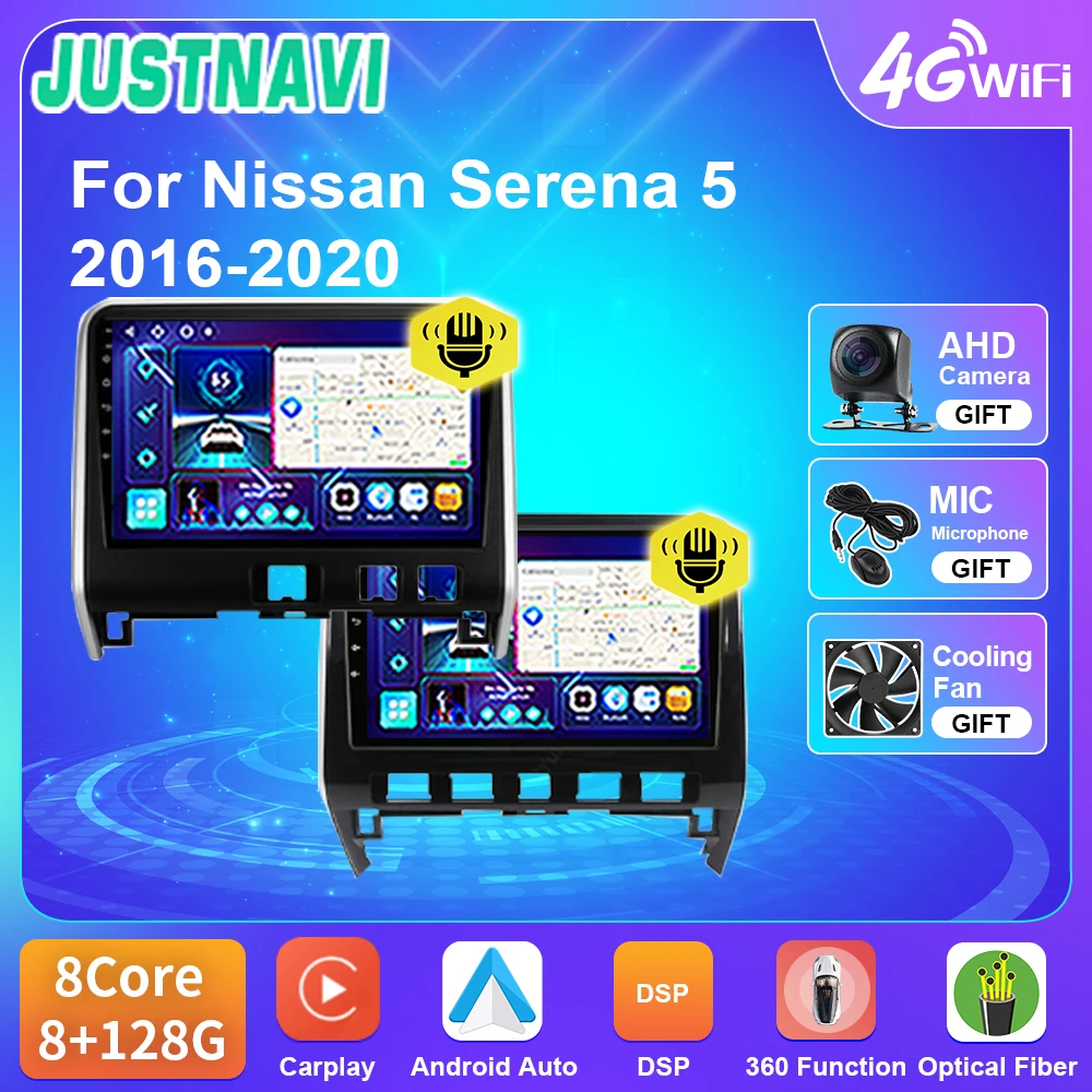 Автомобильный радиоприемник JUSTNAVI для Nissan Серена 5 в C27 2016 - 2020 GPS-навигация головное устройство мультимедийный плеер стерео Android Авто WIFI
Автомобильный радиоприемник JUSTNAVI для Nissan Серена 5 в C27 2016 - 2020 GPS-навигация головное устройство мультимедийный плеер стерео Android Авто WIFI