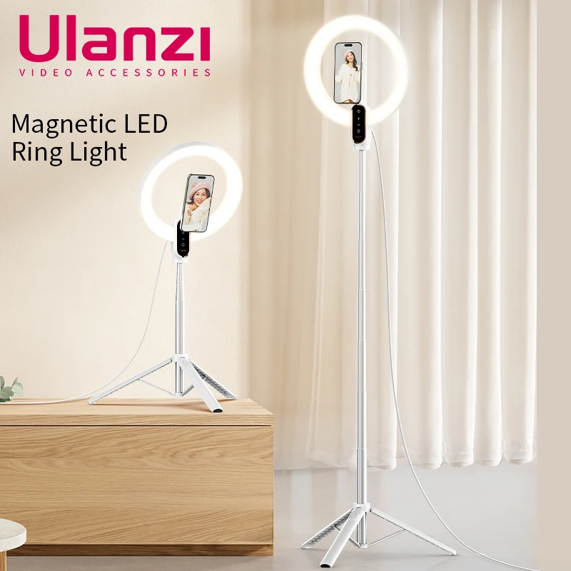 

Ulanzi LT030 LED Selfie Ring Lighting Photographic Selfie Ring Lamp USB Remote Fill light For TikTok Video Live Phone Tripod