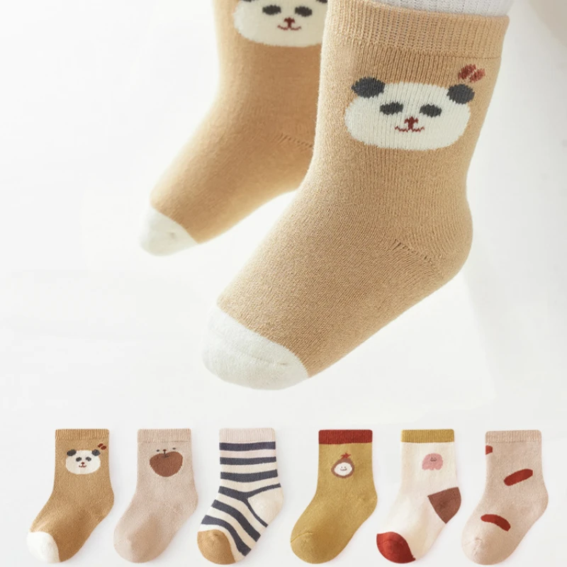 3 Pairs/set Thickened Terry Baby Socks New Autumn Winter Newborn Toddler Kid Soft Mid Sock Cotton Girl Boy Boneless Socks 0-5Y
3 Pairs/set Thickened Terry Baby Socks New Autumn Winter Newborn Toddler Kid Soft Mid Sock Cotton Girl Boy Boneless Socks 0-5Y