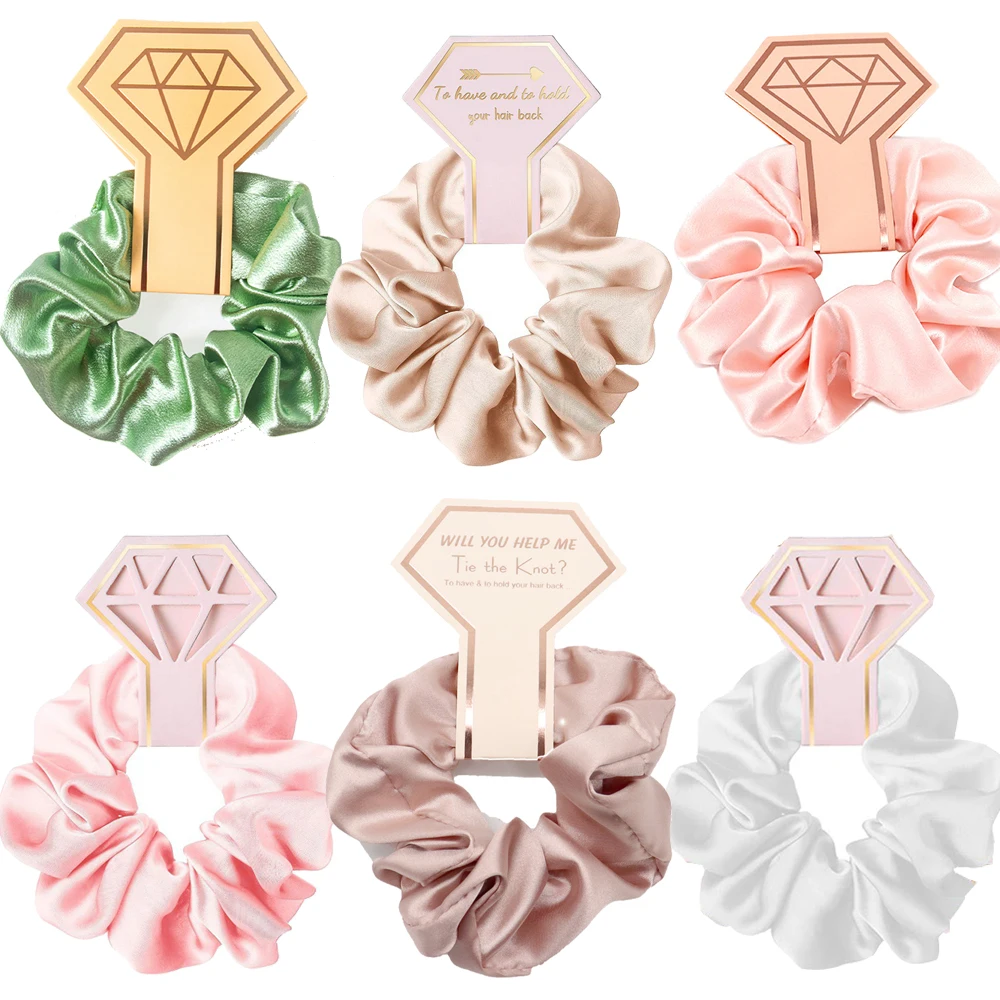 6pcs Satin Hair Scrunchies Silk Elastic Hair Bands Skinny Hair Ties for Women Girls Bridal Shower Hair Accessories Decorations
6pcs Satin Hair Scrunchies Silk Elastic Hair Bands Skinny Hair Ties for Women Girls Bridal Shower Hair Accessories Decorations