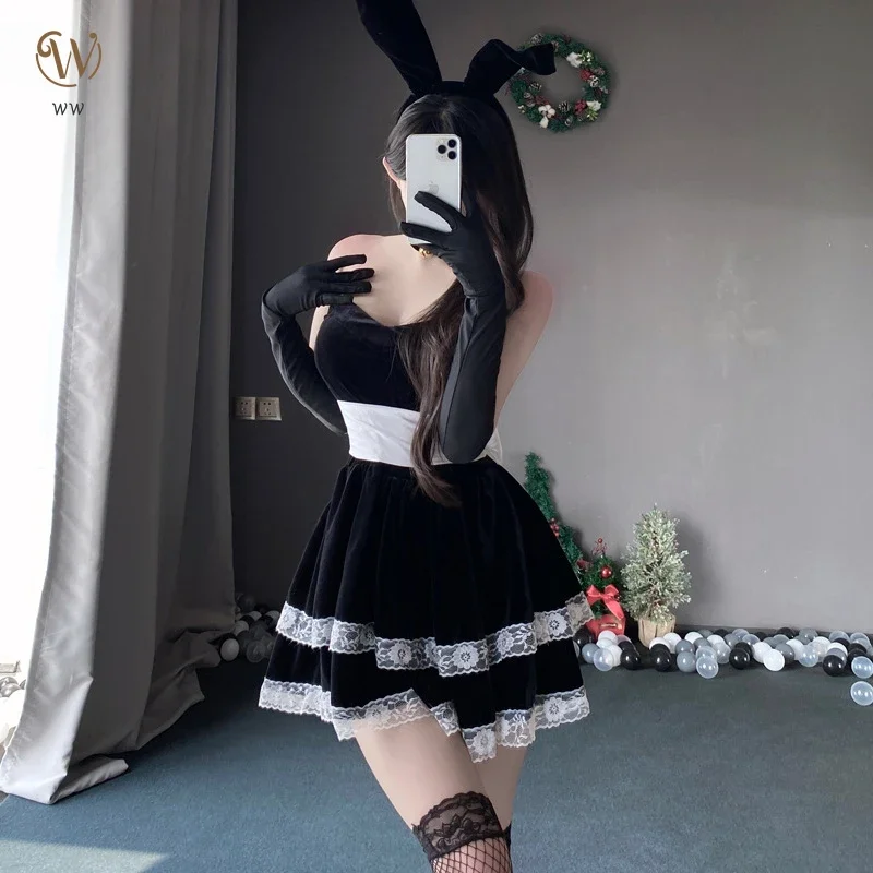 Christmas Master Velvet Pajamas Christmas Goddess Role Play Hairband + Neck Ring + Dress + Gloves
Christmas Master Velvet Pajamas Christmas Goddess Role Play Hairband + Neck Ring + Dress + Gloves