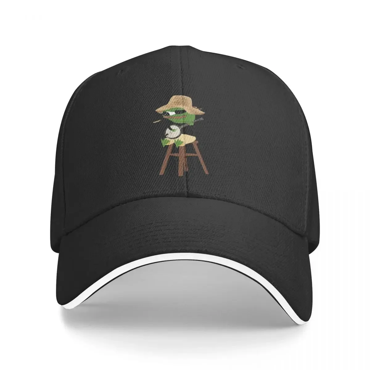Super Rare Hillbilly Pepe the Frog Playing Banjo Baseball Cap Beach Outing Sports Cap Sunhat Dropshipping Hats For Women Men's
Super Rare Hillbilly Pepe the Frog Playing Banjo Baseball Cap Beach Outing Sports Cap Sunhat Dropshipping Hats For Women Men's