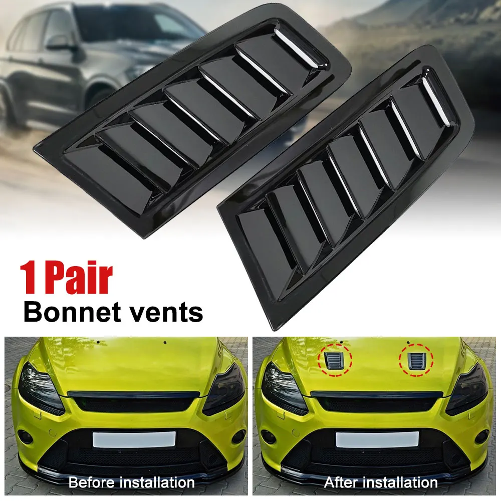A Pair Universal Decorative Car Front Bonnet Air Vents Engine Hood for Ford BMW VW Jetta Golf Jeep Subaru Etc Most Models
A Pair Universal Decorative Car Front Bonnet Air Vents Engine Hood for Ford BMW VW Jetta Golf Jeep Subaru Etc Most Models