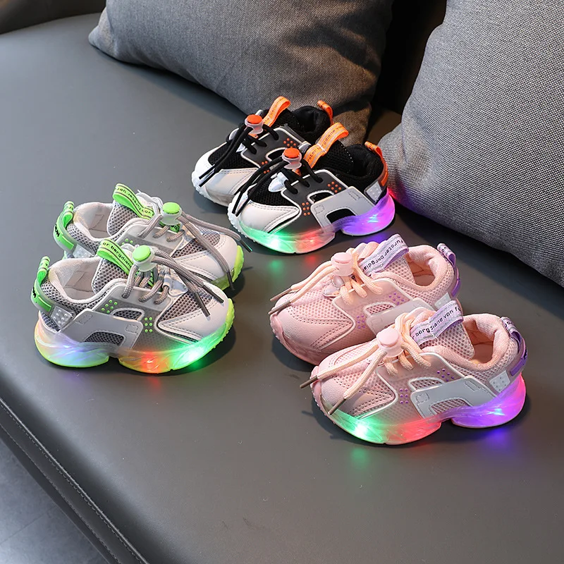 Child Sport Shoes Spring Luminous Fashion Breathable Kids Boys Net Shoes Girls Anti-Slippery Sneakers With Light Running Shoes
Child Sport Shoes Spring Luminous Fashion Breathable Kids Boys Net Shoes Girls Anti-Slippery Sneakers With Light Running Shoes