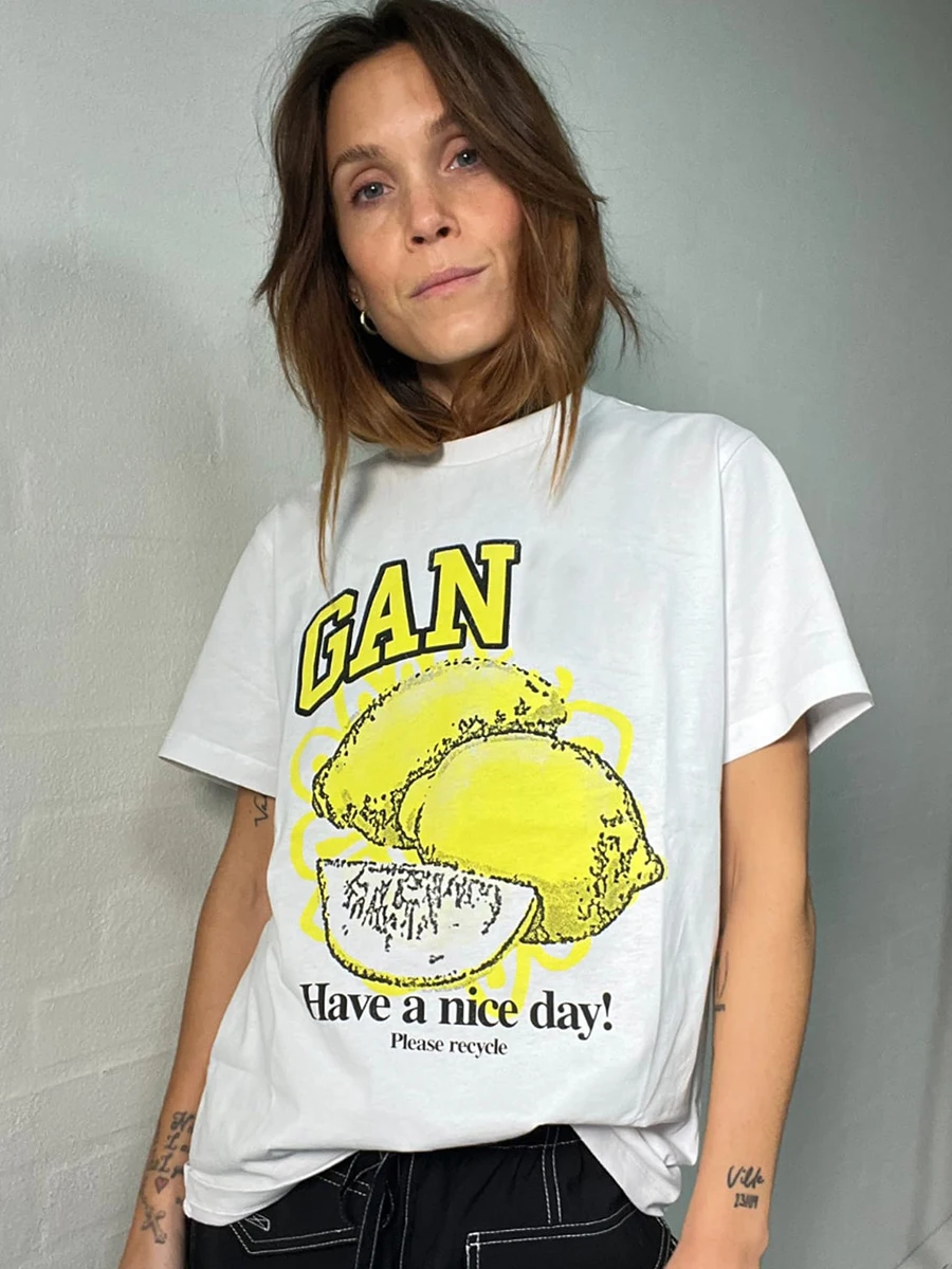 Basic Lemon Relaxed T-Shirt 2024 Summer Women Clothing Round Neck Short Sleeves T-shirts Female Casual Fashion Tee Tops
Basic Lemon Relaxed T-Shirt 2024 Summer Women Clothing Round Neck Short Sleeves T-shirts Female Casual Fashion Tee Tops