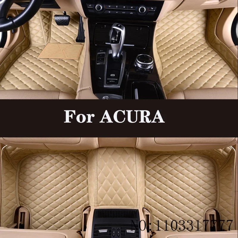 

Full Surround Custom Leather Car Floor Mat For ACURA MDX(5seat) RDX ZDX RL TL CDX ILX TLX TSX NSX RLX CL RSX Auto Parts