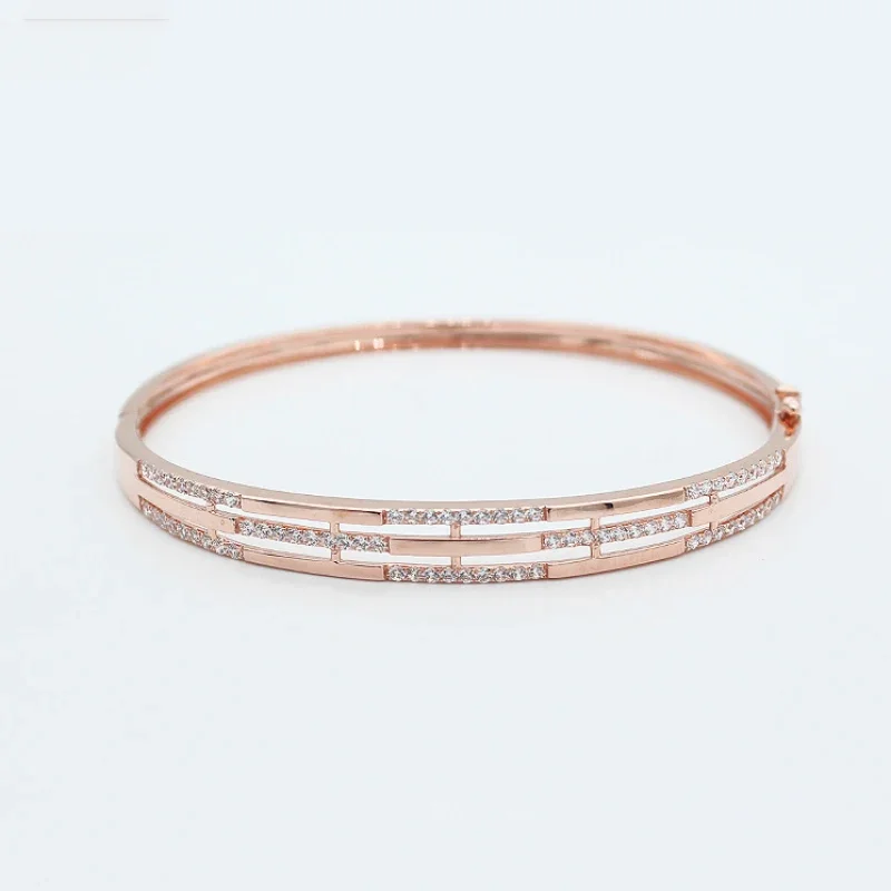 585 Purple Gold Fashion Crystals Bracelet for Women Charm Simple Irregular 14K Rose Gold Light Luxury Wedding Jewelry
585 Purple Gold Fashion Crystals Bracelet for Women Charm Simple Irregular 14K Rose Gold Light Luxury Wedding Jewelry