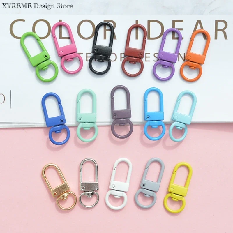 5pcs Metal Lobster Clasps Hooks Keyring Colored Rotating Keychain Buckle For DIY Jewelry Making Key Ring Chain Accessories
5pcs Metal Lobster Clasps Hooks Keyring Colored Rotating Keychain Buckle For DIY Jewelry Making Key Ring Chain Accessories