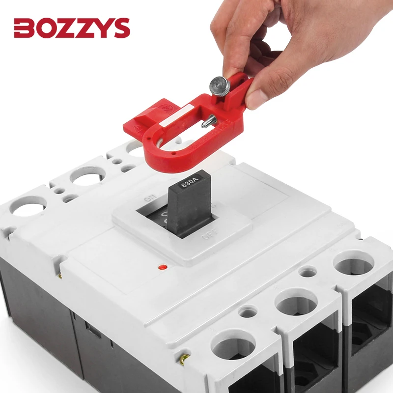 

BOZZYS Oversized 480V-600v Circuit Breaker Lockout Device with Thumbscrew Mechanism Up to 20MM Thick