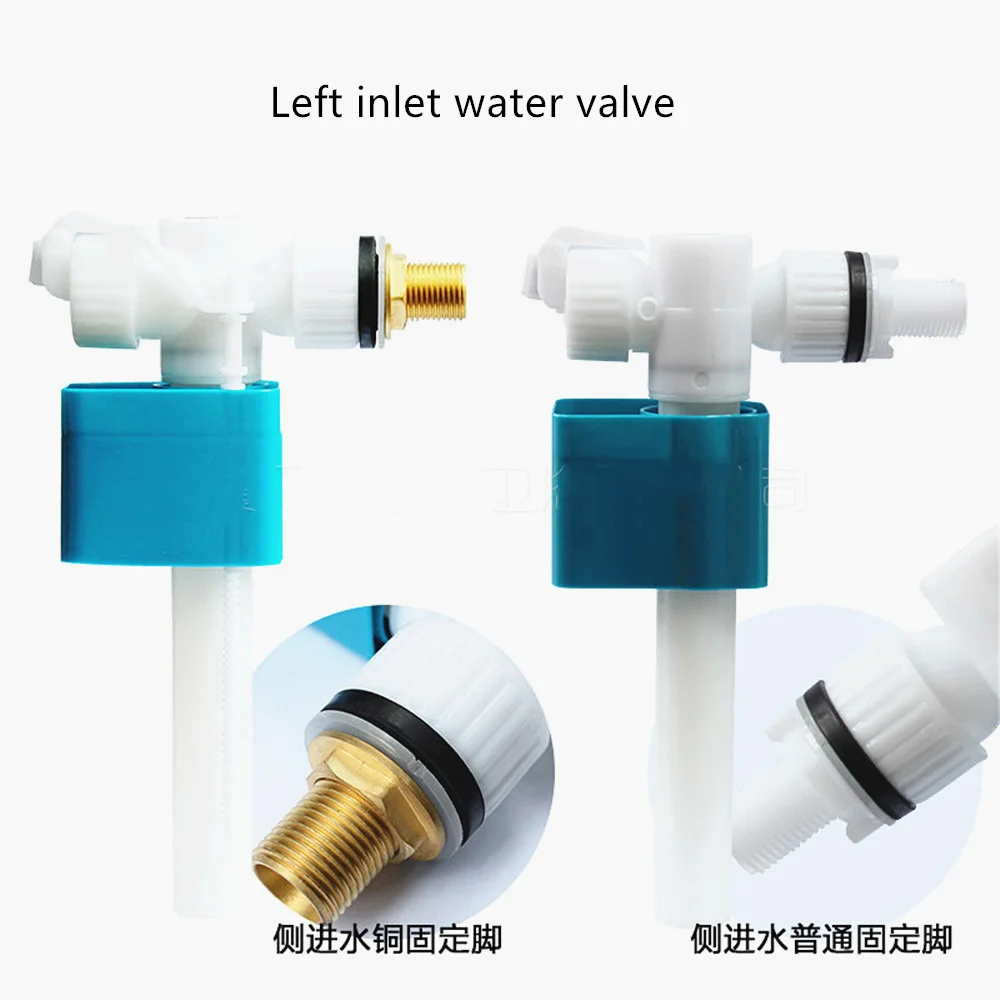 

ABS Plastic Adjustable Toilet Side Inlet Valve G1/2" Bathroom Cistern Fittings Replacement Parts Toilet Tank Filling Valves