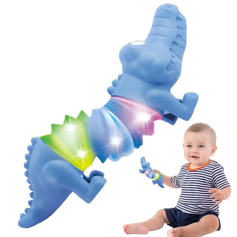 

Lighted Tubes LED Sensory Toy Pull Stretch Dinosaur Tube Toddlers Gift Children's Luminous Ping Sound Party Supply