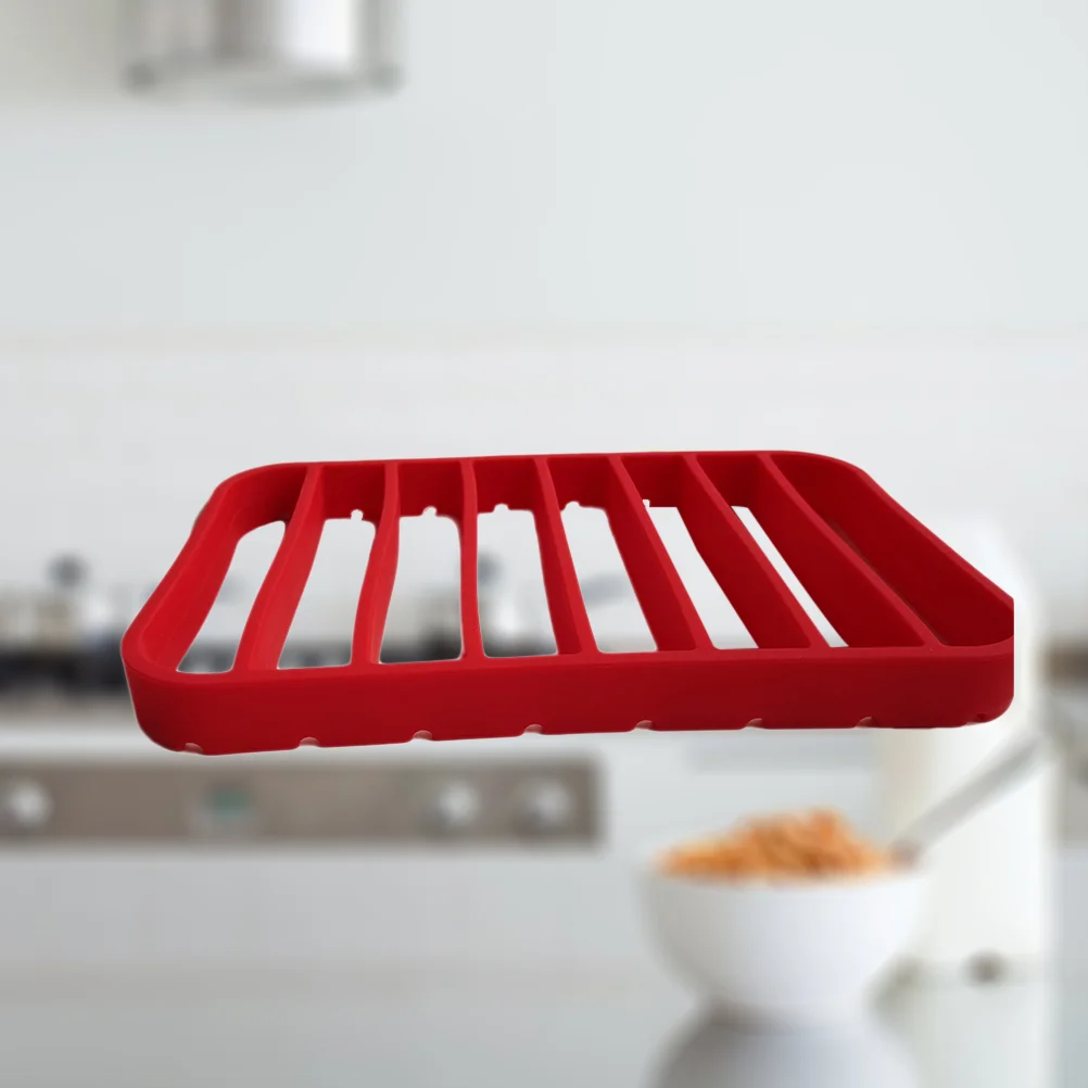 Silicone Roasting Rack Kitchen Multipurpose Insulation Non-stick Roast Rack for Oven Pressure Cooker - 27x175x25cm (Red)
Silicone Roasting Rack Kitchen Multipurpose Insulation Non-stick Roast Rack for Oven Pressure Cooker - 27x175x25cm (Red)
