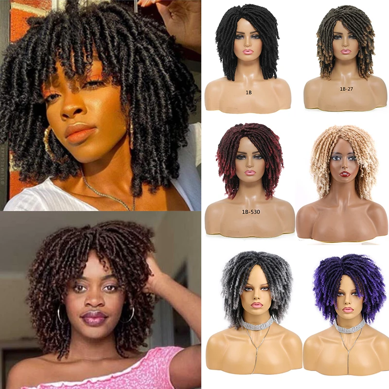 6Inch Dreadlocks Hair Wig Short Synthetic Ombre Afro Faux Locs Curly Wig Natural Braided Wig for Women Daily Used Black Purple
6Inch Dreadlocks Hair Wig Short Synthetic Ombre Afro Faux Locs Curly Wig Natural Braided Wig for Women Daily Used Black Purple