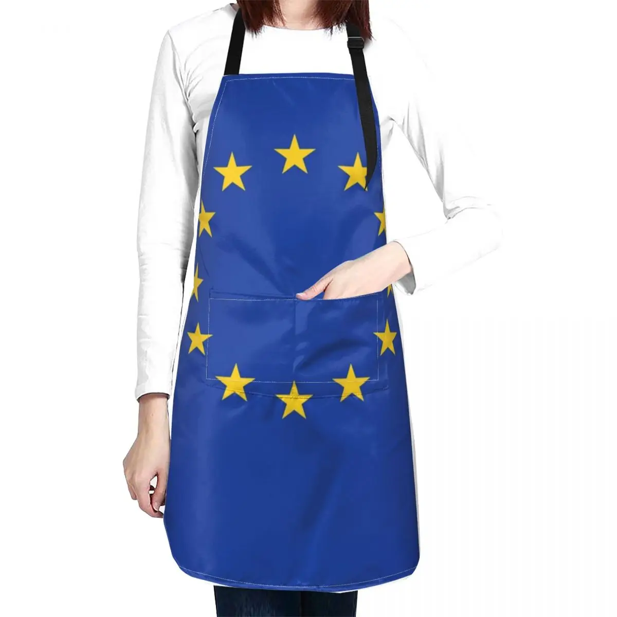 

EU Europe European Union European flag EU stars Apron Kitchen Kawaii Accessories Kitchen Apron Women Utensils For Kitchen