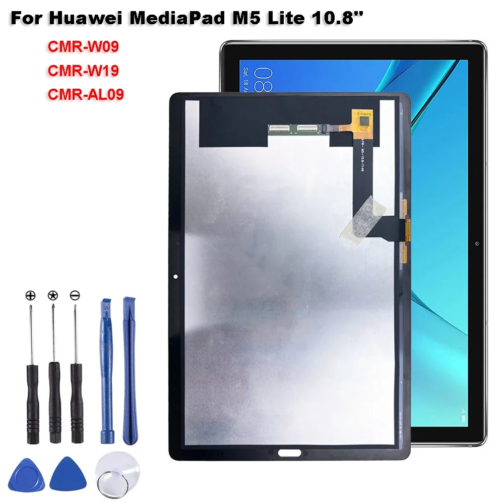 

New AAA+ For Huawei MediaPad M5 10.8" CMR-W09 CMR-W19 CMR-AL09 LCD Display Touch Screen Digitizer Glass Assembly Repair