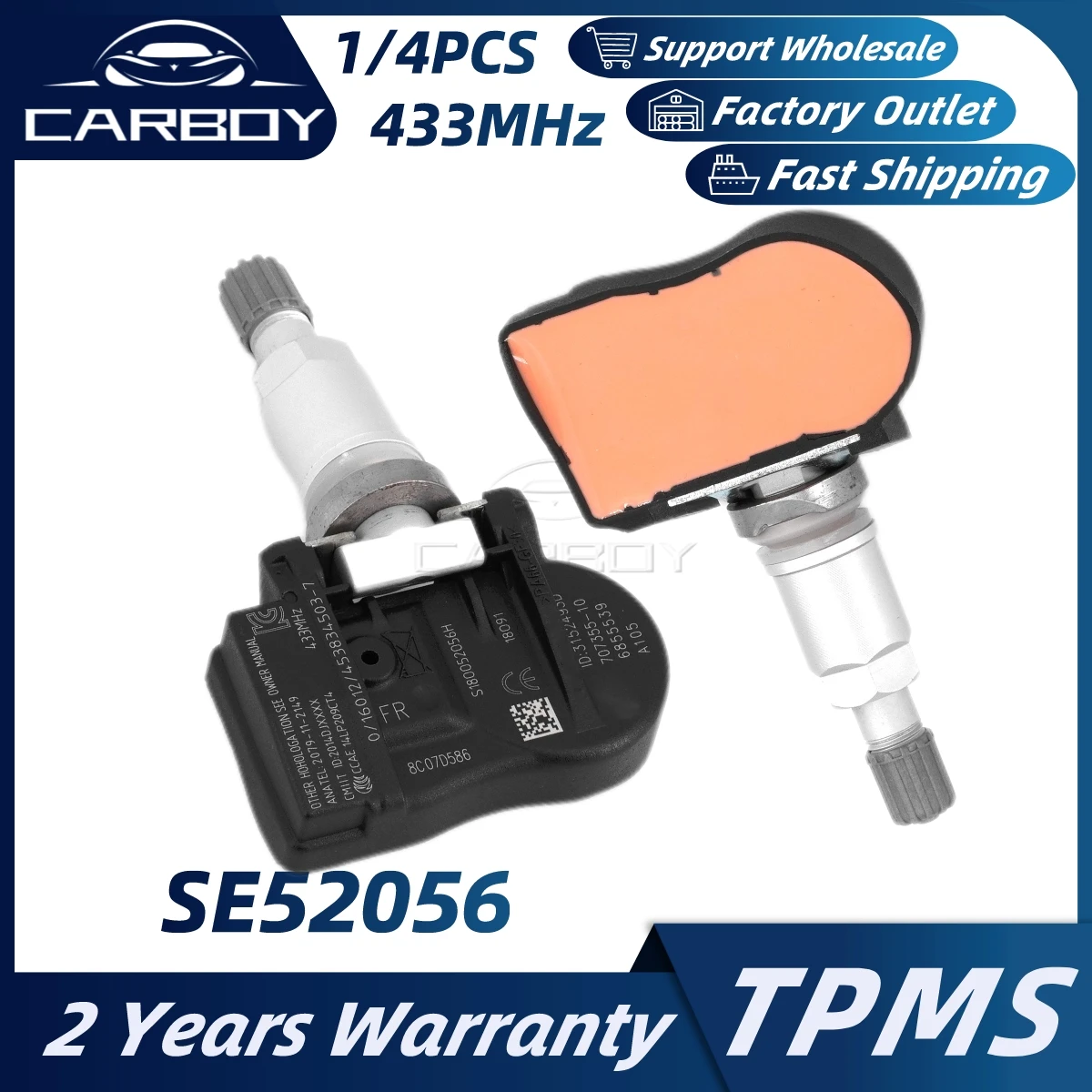SE52056 707355-10 TPMS Tire Pressure Monitoring System For BMW 1 2 3 4 M2 M3 M4 X1 X2 X5 X6 Mini Clubman One Cooper Convertible
SE52056 707355-10 TPMS Tire Pressure Monitoring System For BMW 1 2 3 4 M2 M3 M4 X1 X2 X5 X6 Mini Clubman One Cooper Convertible