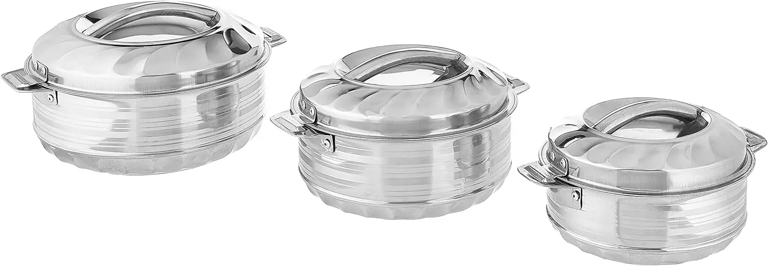 Insulated Casserole Food Warmer/Cooler Hot Pot Gift Set, 1000mL+1500mL+2500mL, Stainless Steel Plate for cooking Accesorios frei
Insulated Casserole Food Warmer/Cooler Hot Pot Gift Set, 1000mL+1500mL+2500mL, Stainless Steel Plate for cooking Accesorios frei