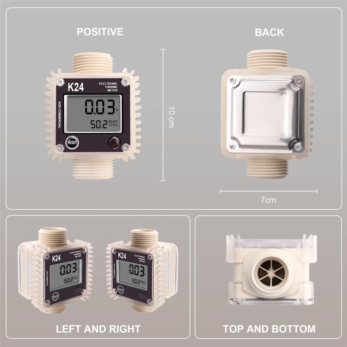 Цифровой измеритель расхода топлива K24 с турбиной для химических веществ и жидкой воды 
Цифровой измеритель расхода топлива K24 с турбиной для химических веществ и жидкой воды