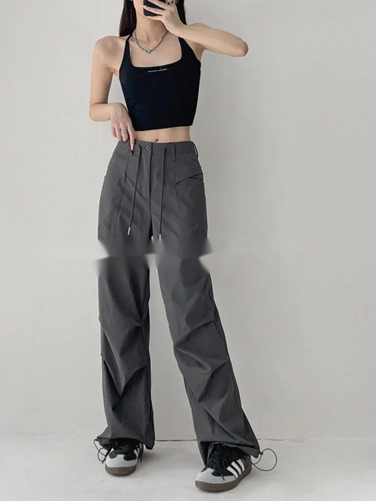 TVVOVVIN 2023 Summer New Splice Pocket Drawstring Cargo Pants For Women's Loose Slim Straight Leg Strap Wide Leg Pants 9SDL
TVVOVVIN 2023 Summer New Splice Pocket Drawstring Cargo Pants For Women's Loose Slim Straight Leg Strap Wide Leg Pants 9SDL