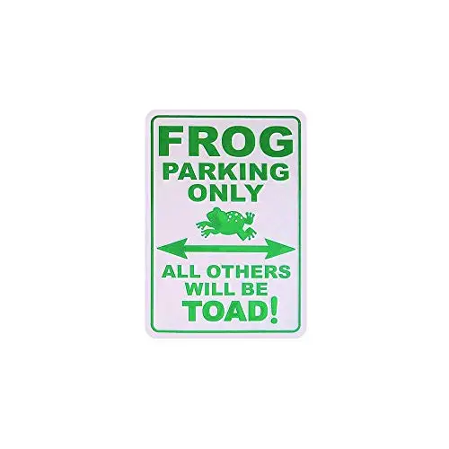 

Lplpol Metal Signs Frog Parking only All Others Will be Toad Signs Metal for Crafts