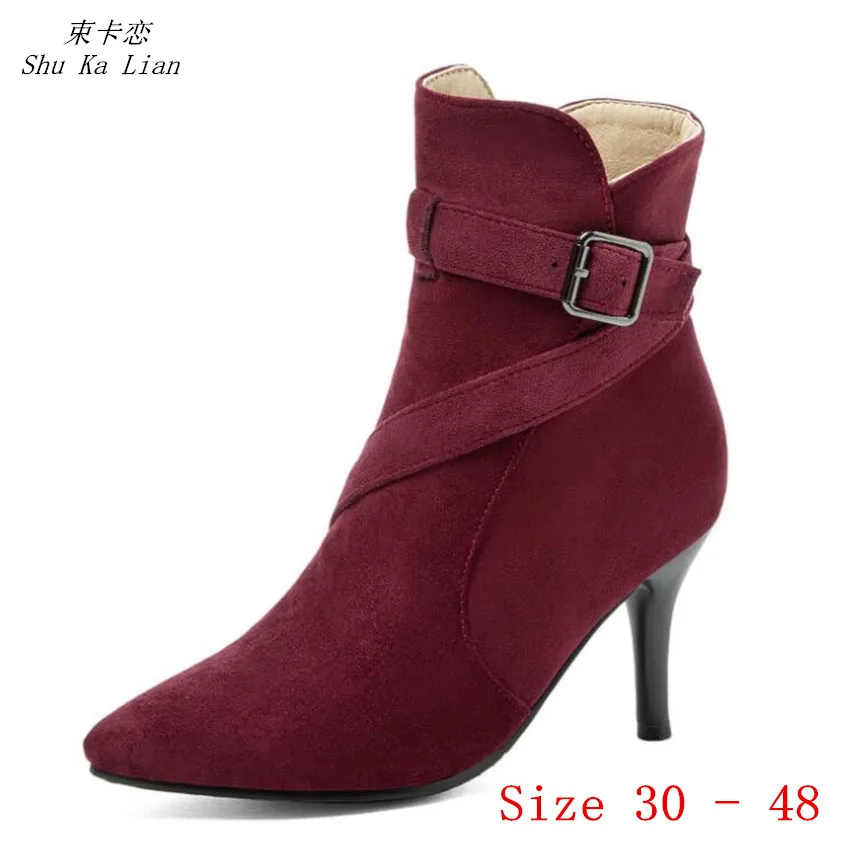 Spring Autumn High Heels Women Ankle Boots Woman Short Boots High Heel Shoes Small Plus Size 30 - 40 41 42 43 44 45 46 47 48
Spring Autumn High Heels Women Ankle Boots Woman Short Boots High Heel Shoes Small Plus Size 30 - 40 41 42 43 44 45 46 47 48