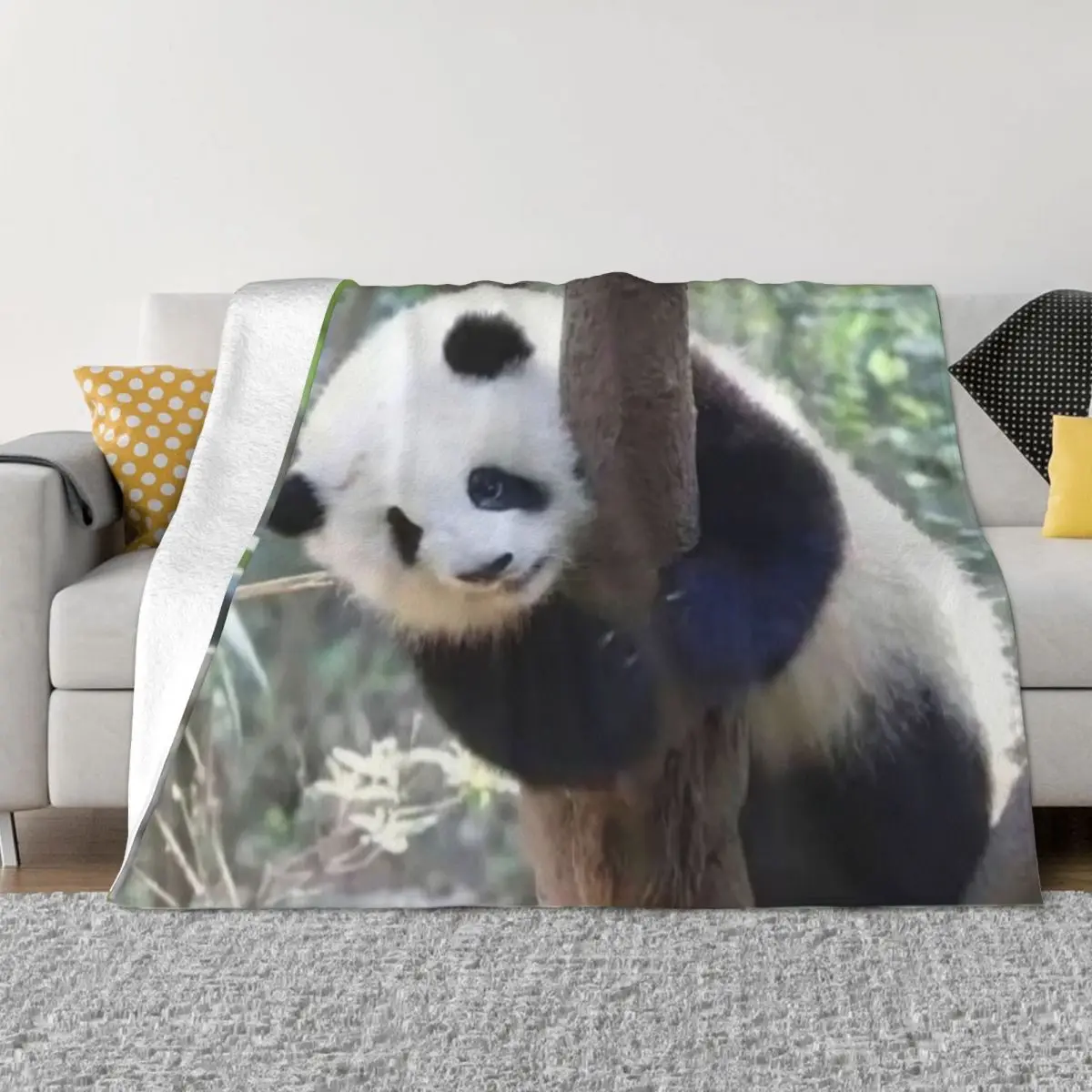 

Huahua панда животное одеяло супер теплый шерпа пледы одеяла для легкого ухода машина путешествия Кемпинг