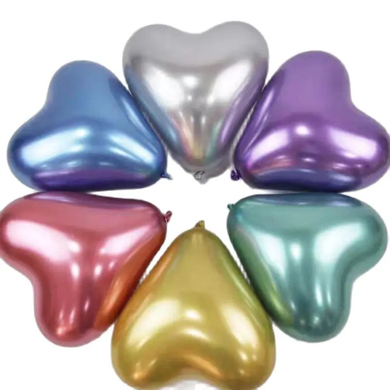 12Inch Heart-Shaped Balloon Metal Chrome Latex Balloons Wholesale Birthday Decoration Wedding Background Room Decor Supplies
12Inch Heart-Shaped Balloon Metal Chrome Latex Balloons Wholesale Birthday Decoration Wedding Background Room Decor Supplies